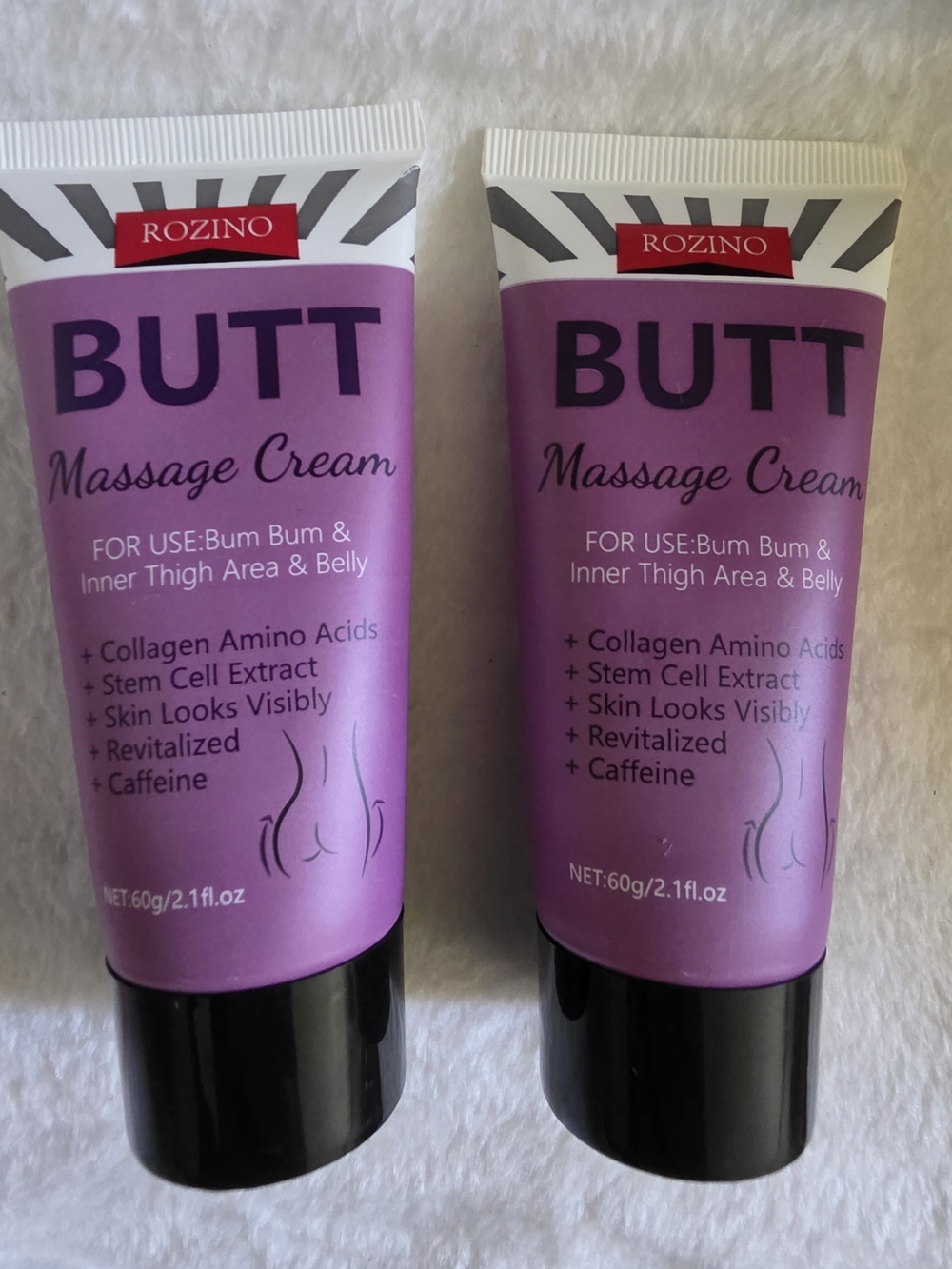 Rozino Butt Massage Cream Set (2-Pack) - Firming & Lifting Cream